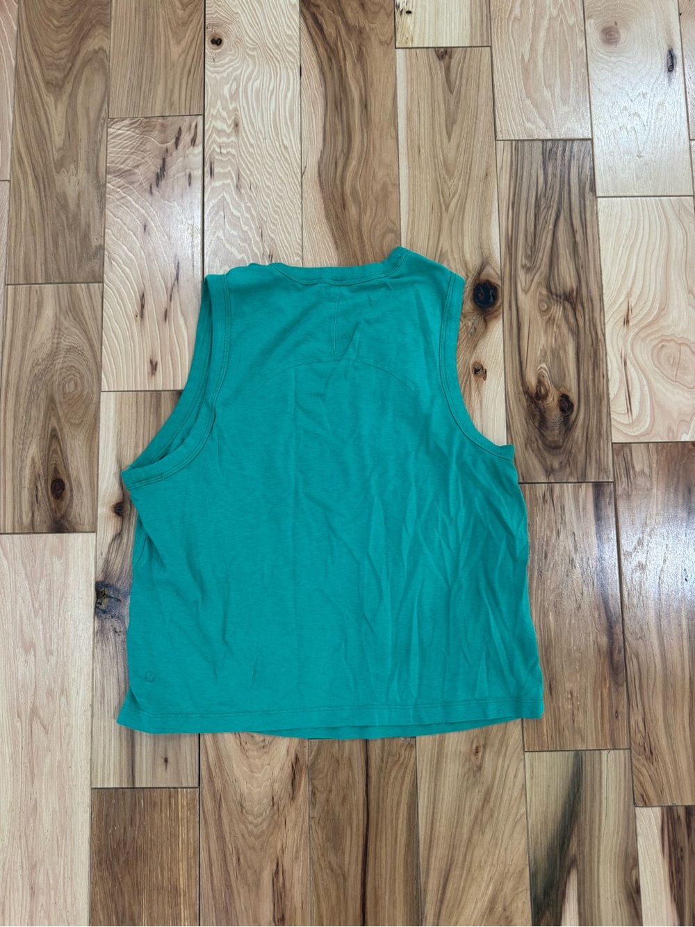 lululemon athletica Teal Sleeveless Crop Tank